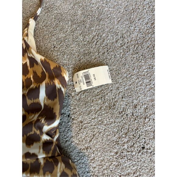 NWT Aerie American Eagle leopard wrap swimsuit, XS $56 A20 - Picture 4 of 7